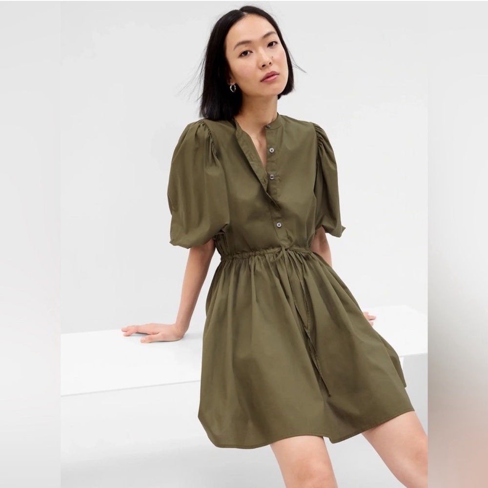 GAP Balloon Sleeve Mini Dress